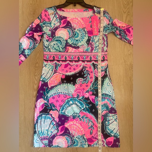 Lilly Pulitzer Small Rayon Stretch Tunic Dress Coastal Resort Preppy - Picture 11 of 16